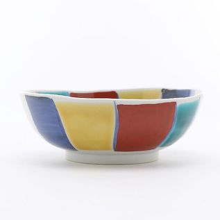 小鉢 小判型 紙風船／上出長右衛門窯（かみでちょうえもんがま